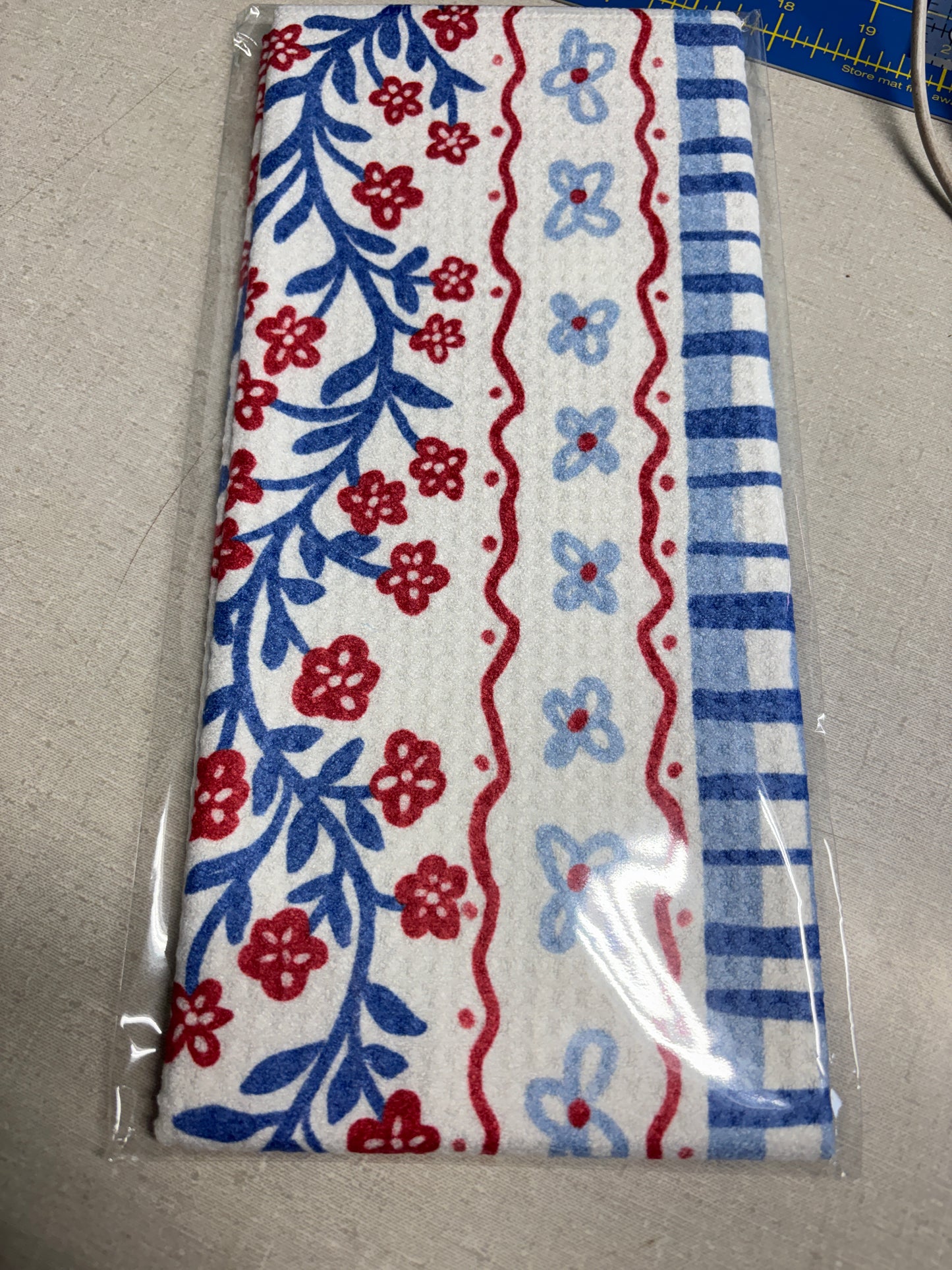 Patriotic Waffle Towels