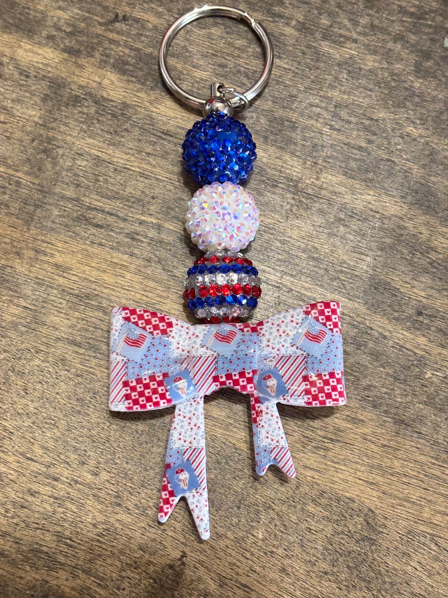 Quilt Pattern Key Chain