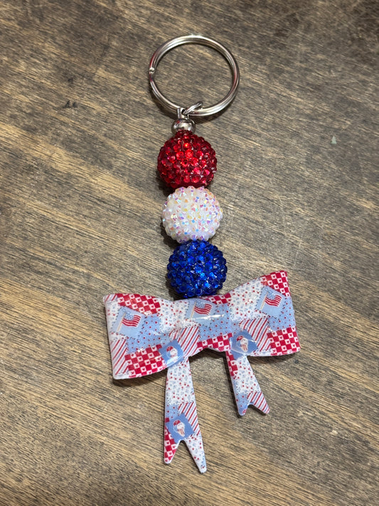 Quilt Pattern Key Chain